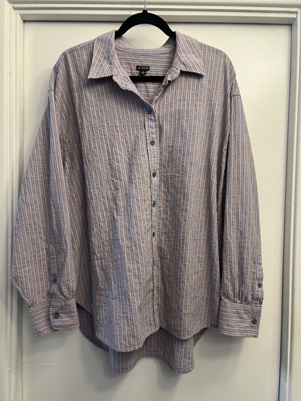 J. Crew Etienne Striped Button-Down Shirt Size Large